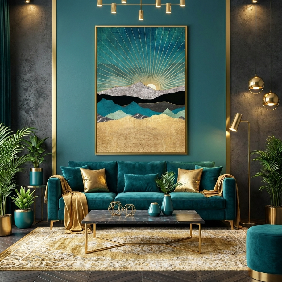 Peacock Vista - Poster Print - No Frame