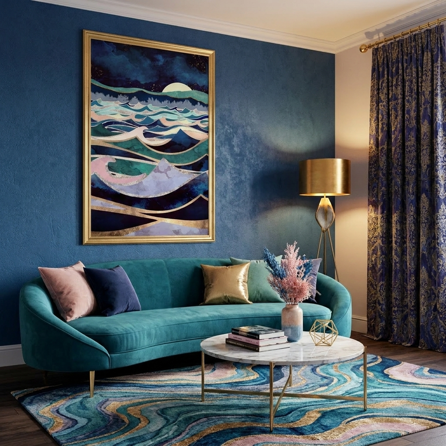 Moonlit Ocean - Poster Print - No Frame