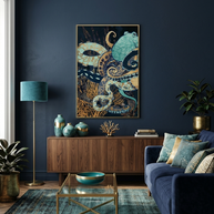Metallic Octopus II - Poster Print - No Frame
