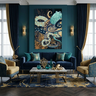 Metallic Octopus II - Poster Print - No Frame