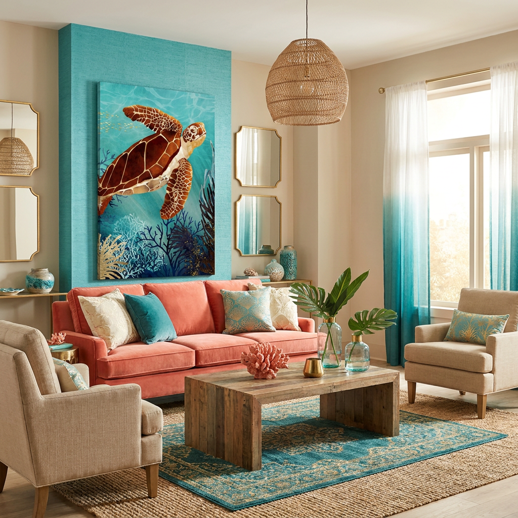 Metallic Sea Turtle - Poster Print - No Frame