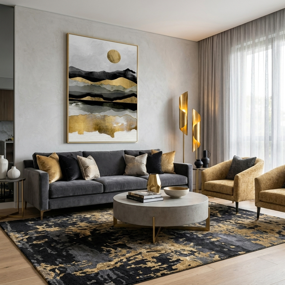 Golden Spring Moon - Poster Print - No Frame
