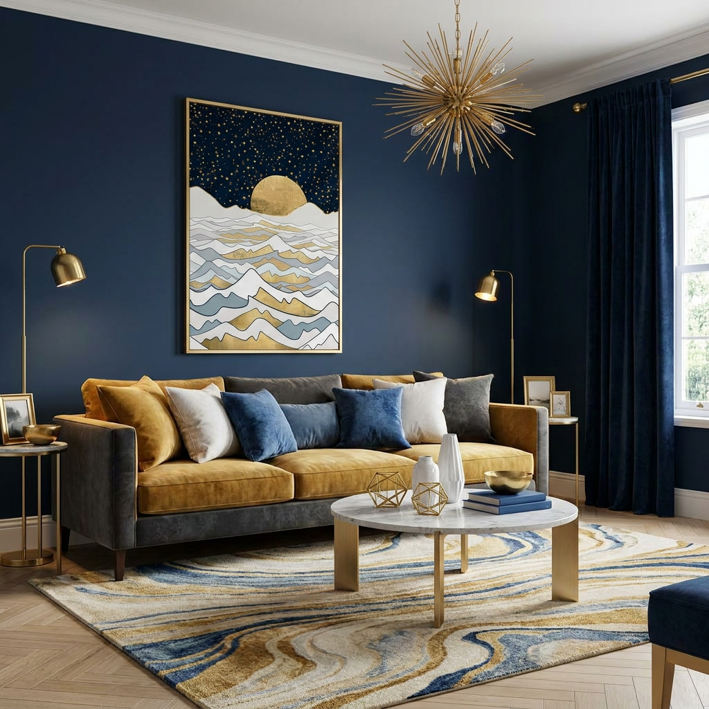 Golden Ocean - Poster Print - No Frame