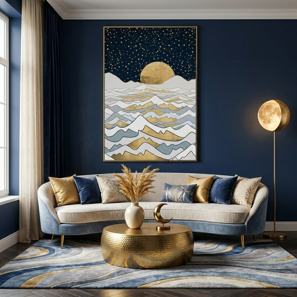Golden Ocean - Poster Print - No Frame