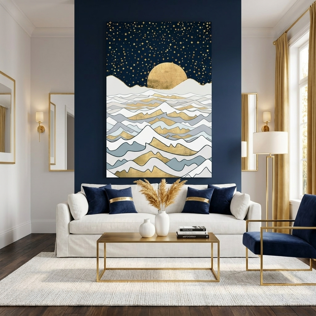 Golden Ocean - Poster Print - No Frame