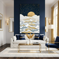 Golden Ocean - Poster Print - No Frame