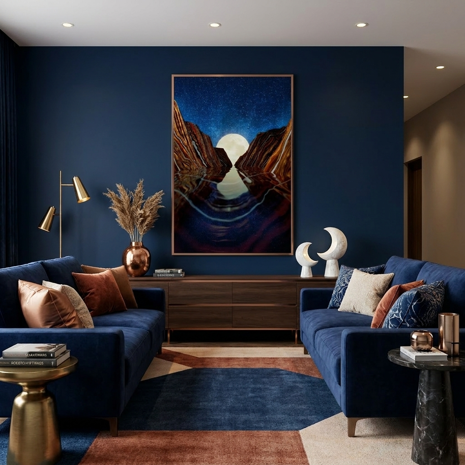 Moon Reflection - Poster Print - No Frame