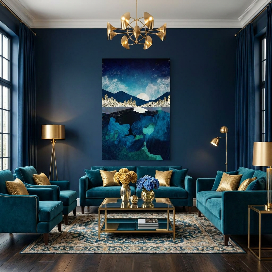 Midnight Water - Poster Print - No Frame