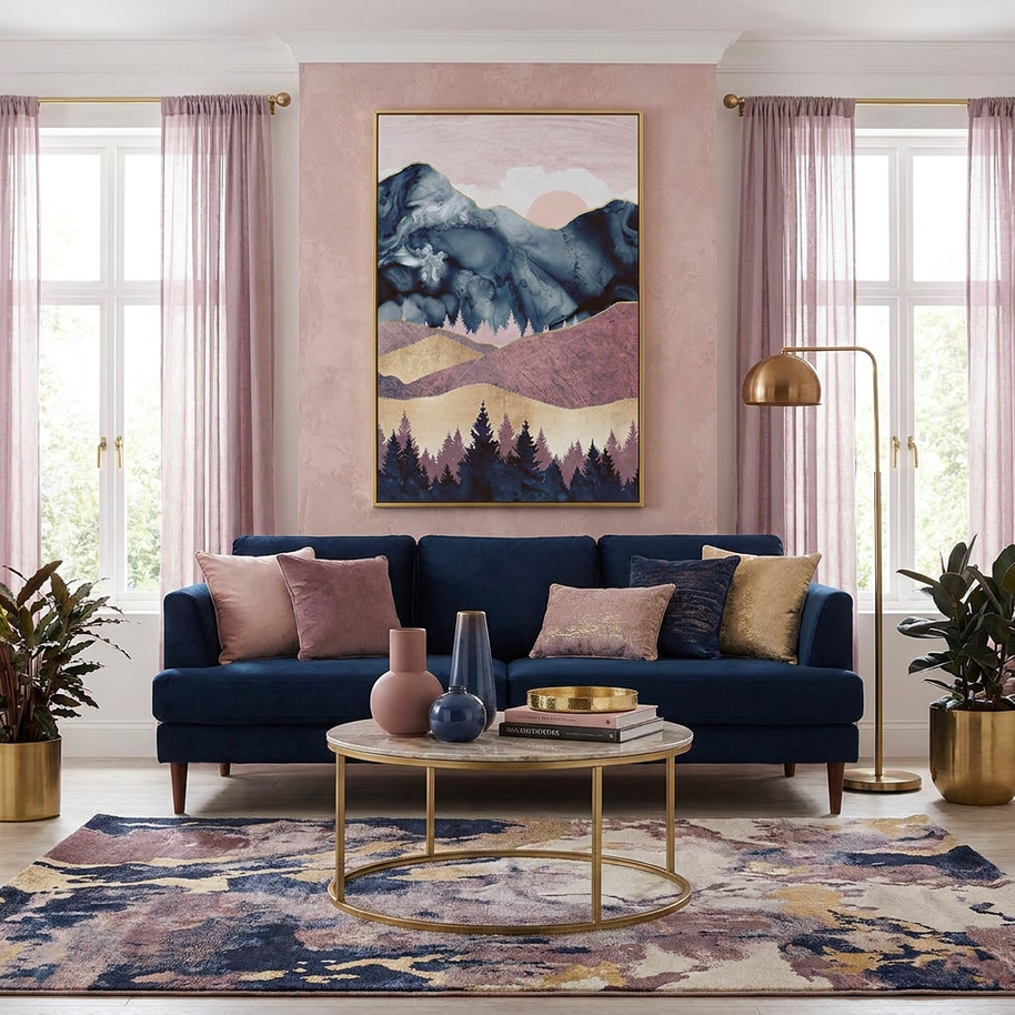 Mauve Vista - Poster Print - No Frame