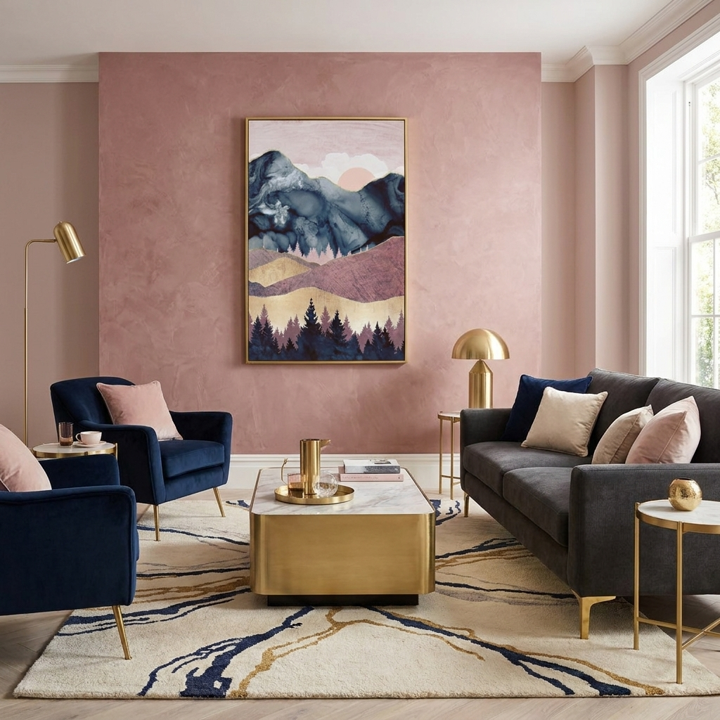 Mauve Vista - Poster Print - No Frame