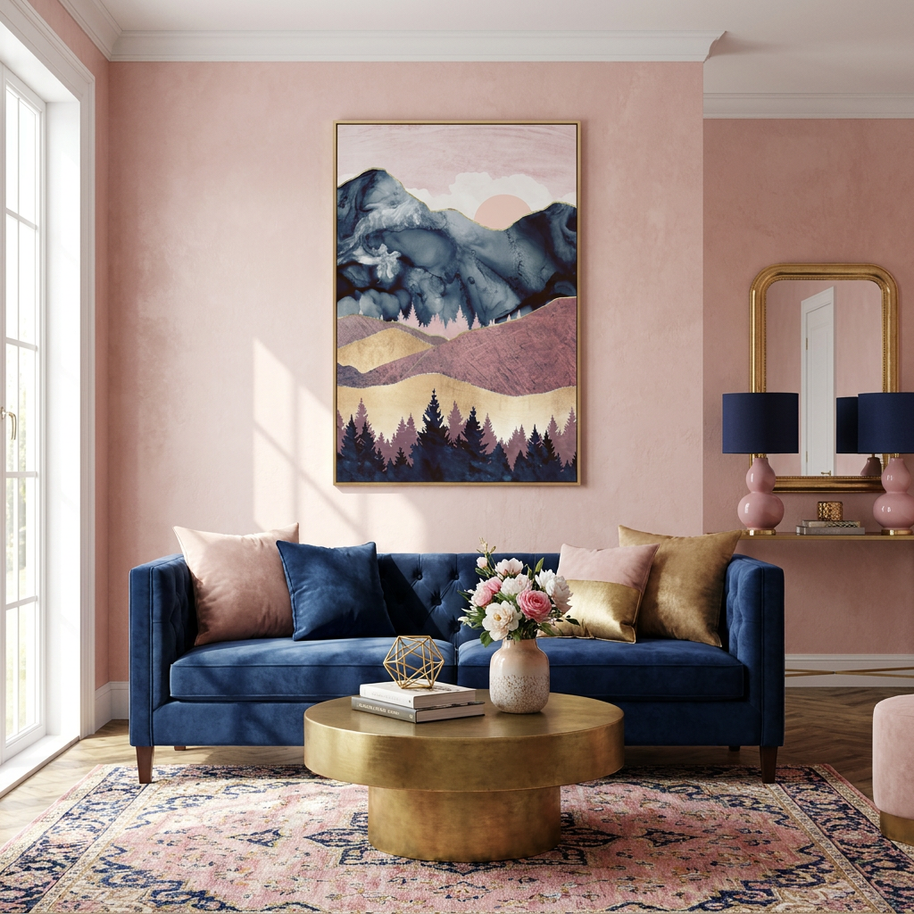 Mauve Vista - Poster Print - No Frame