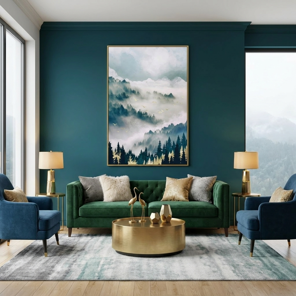 Misty Mountains - Poster Print - No Frame