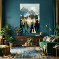 Misty Pines - Poster Print - No Frame