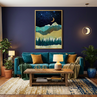 Snowy Night - Poster Print - No Frame