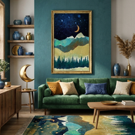 Snowy Night - Poster Print - No Frame