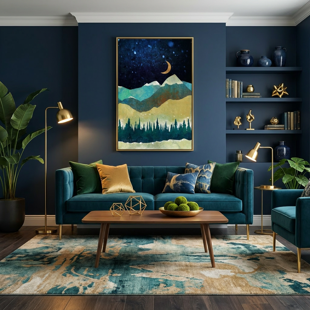 Snowy Night - Poster Print - No Frame