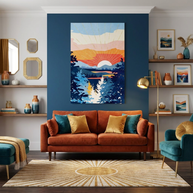 Sunset Lake - Poster Print - No Frame