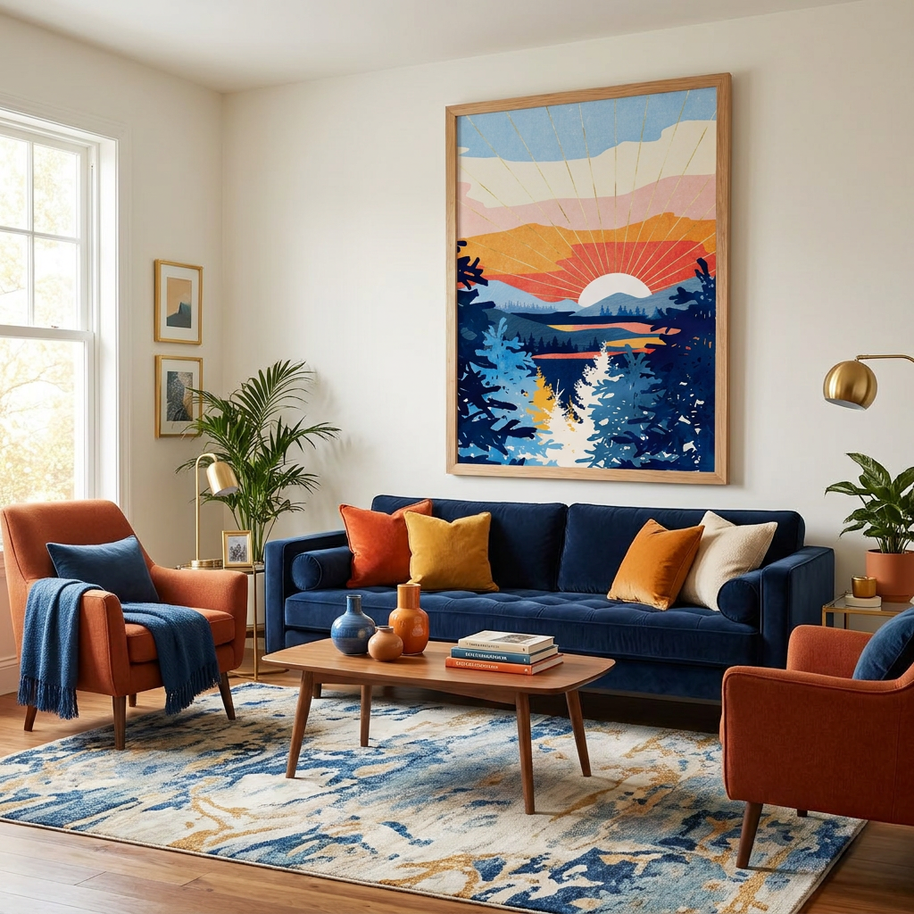 Sunset Lake - Poster Print - No Frame
