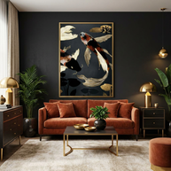 Metallic Koi IV - Poster Print - No Frame