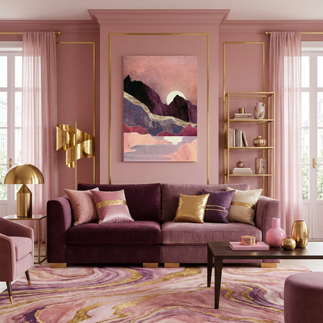 Blush Vista - Poster Print - No Frame