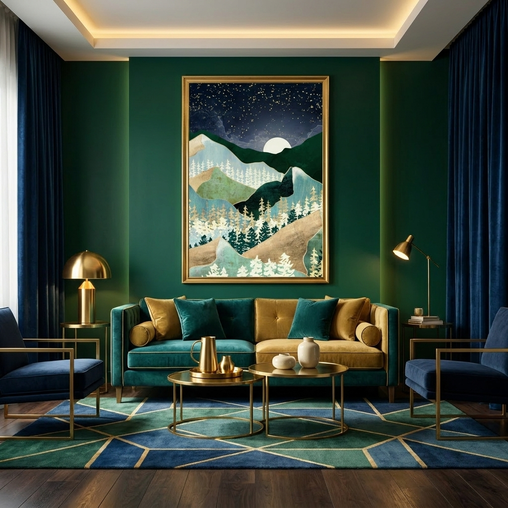 Spring Night Vista - Poster Print - No Frame