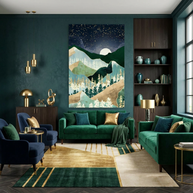 Spring Night Vista - Poster Print - No Frame