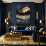 Metallic Mountains - Poster Print - No Frame