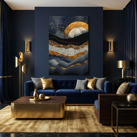 Metallic Mountains - Poster Print - No Frame
