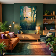 Autumn Evening - Poster Print - No Frame