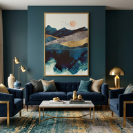 Blue Mountain Reflection - Poster Print - No Frame