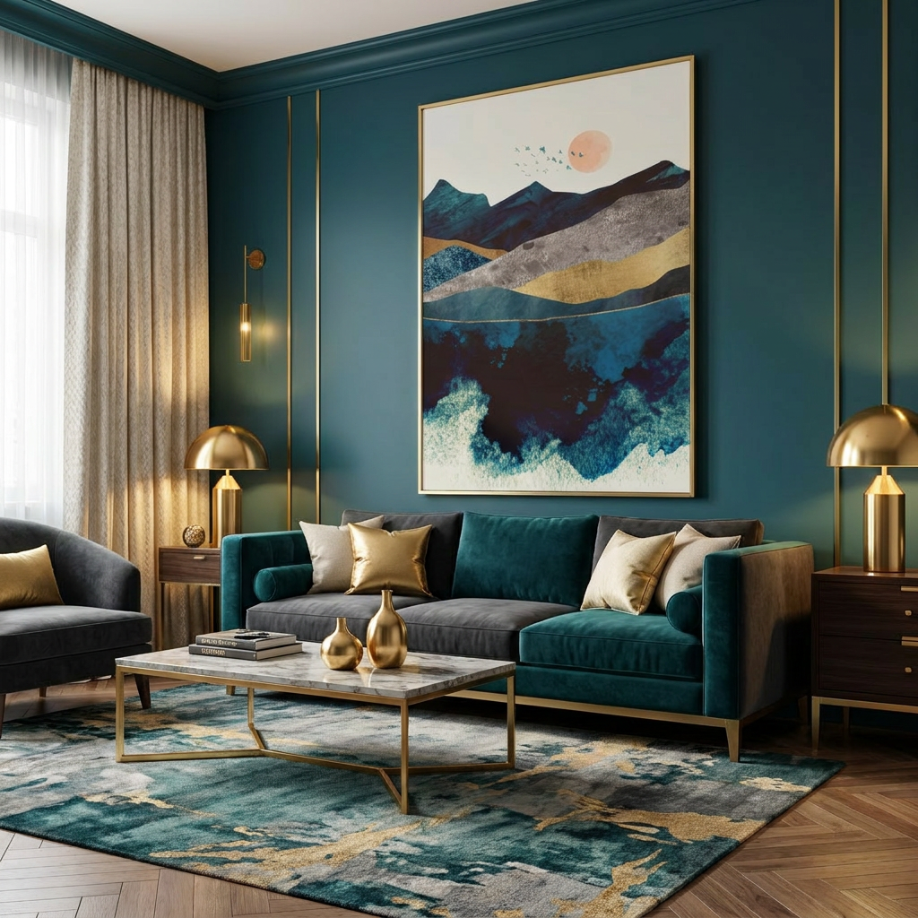 Blue Mountain Reflection - Poster Print - No Frame