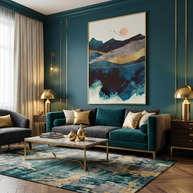 Blue Mountain Reflection - Poster Print - No Frame