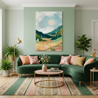 Spring Flower Vista - Poster Print - No Frame