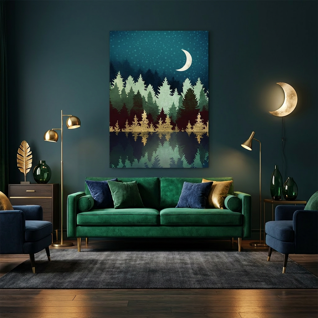 Star Forest Reflection - Poster Print - No Frame