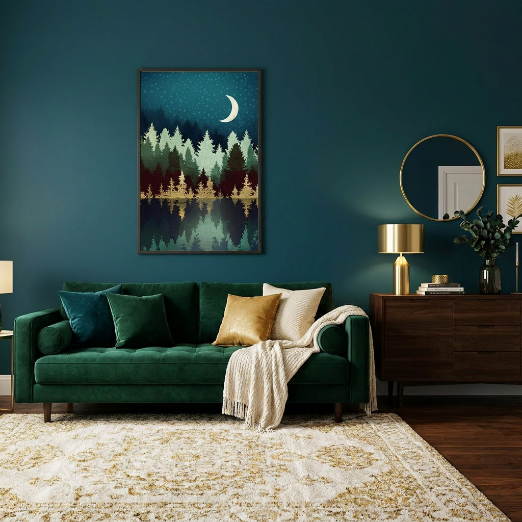 Star Forest Reflection - Poster Print - No Frame