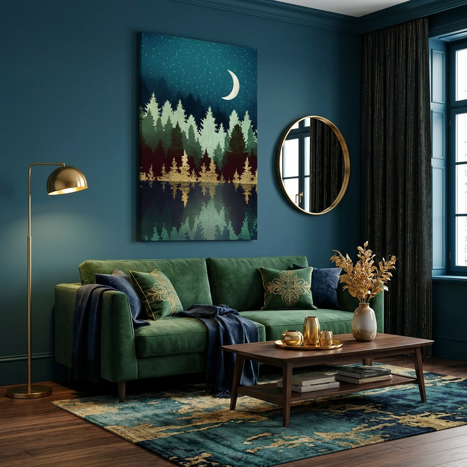 Star Forest Reflection - Poster Print - No Frame