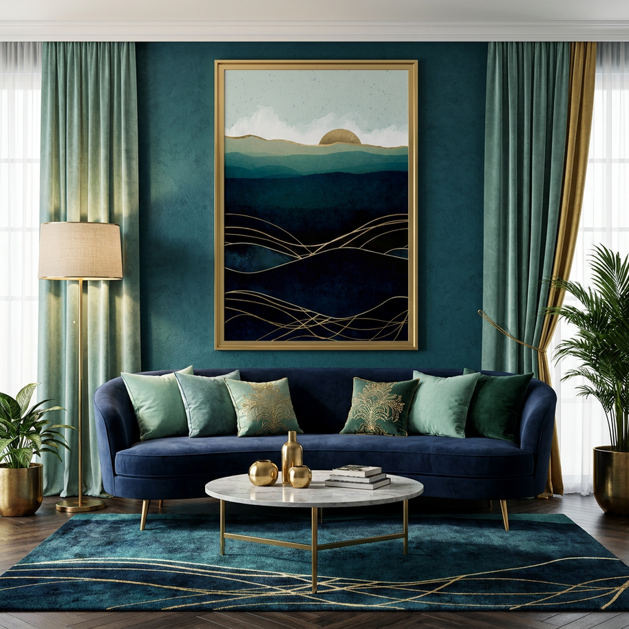 Indigo Waters - Poster Print - No Frame
