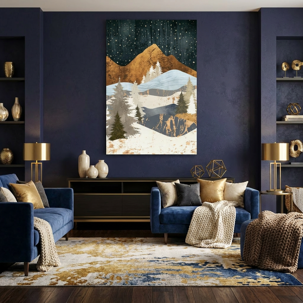 Winter Stars - Poster Print - No Frame