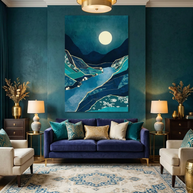 Spring River Night - Poster Print - No Frame