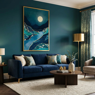Spring River Night - Poster Print - No Frame