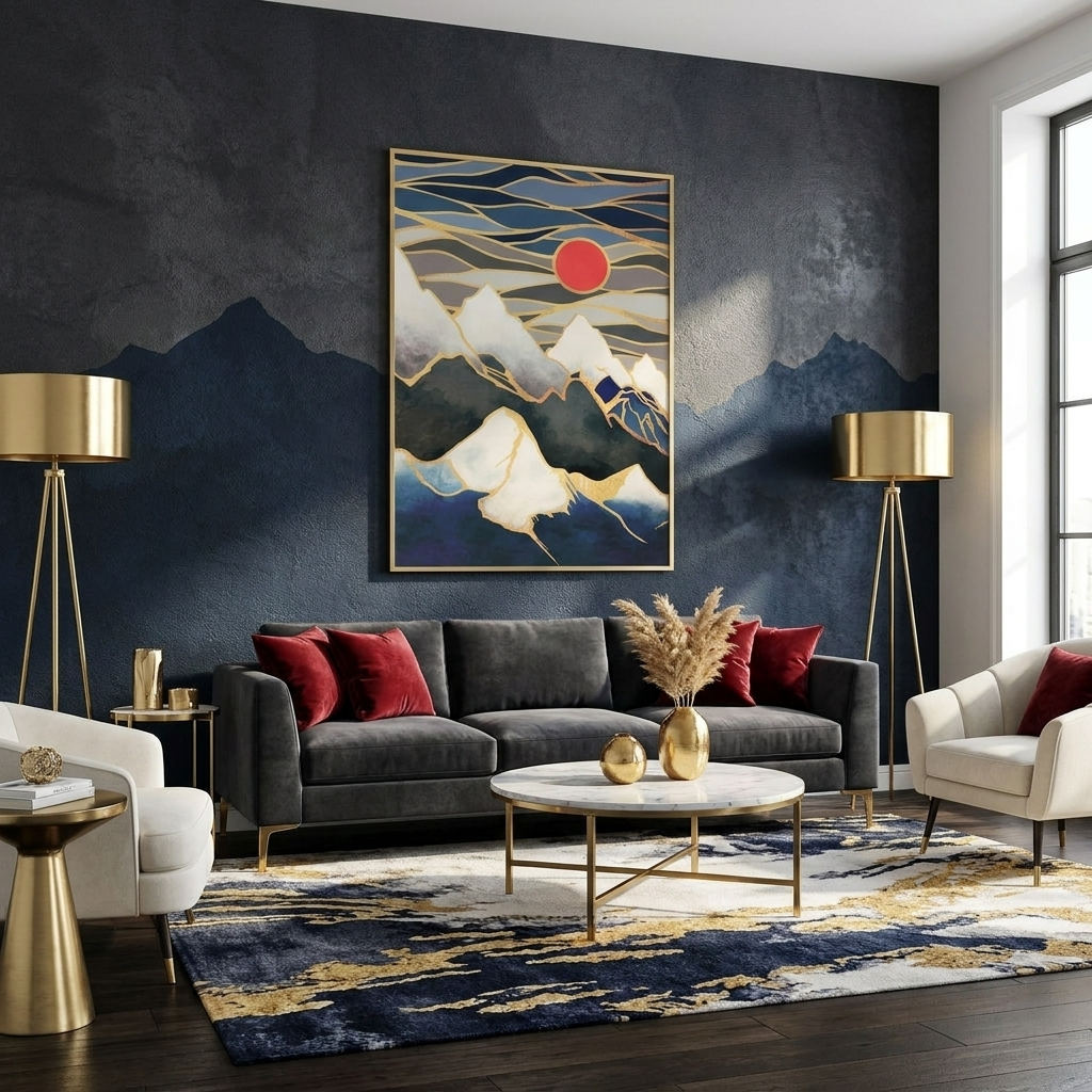 Ice Mountains - Poster Print - No Frame