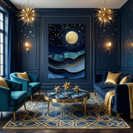 Golden Moon - Poster Print - No Frame