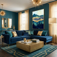 Blue Forest - Poster Print - No Frame