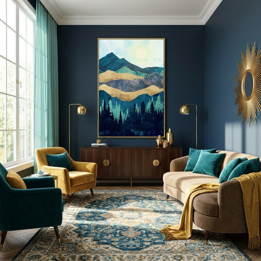Blue Forest - Poster Print - No Frame