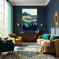 Blue Forest - Poster Print - No Frame