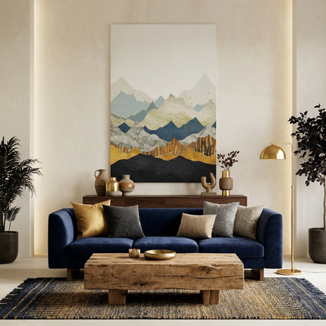 Distant Peaks - Poster Print - No Frame