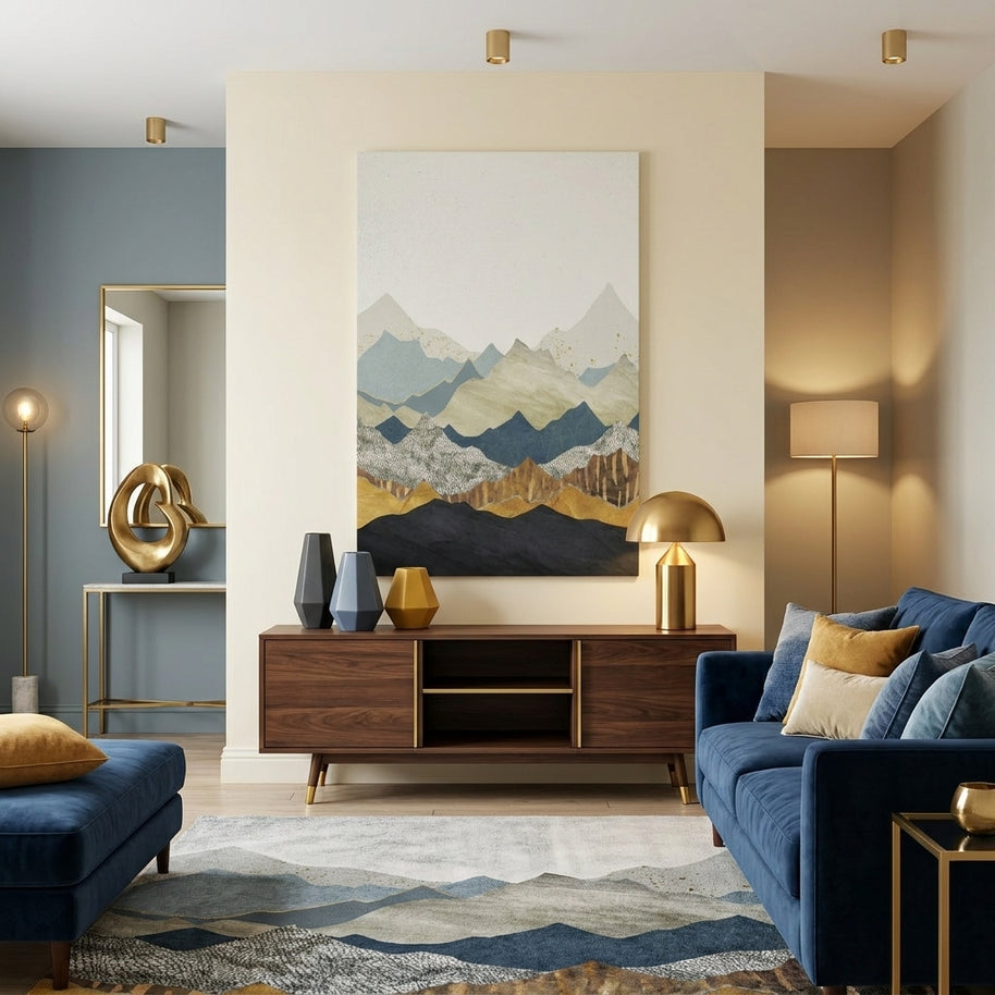 Distant Peaks - Poster Print - No Frame
