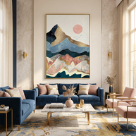 Golden Peaks - Poster Print - No Frame