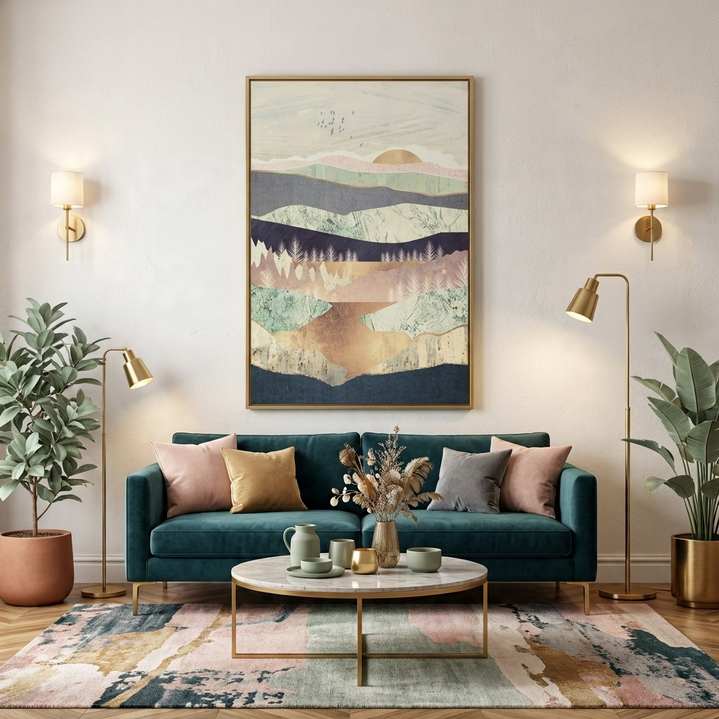 Golden Spring Reflection - Poster Print - No Frame