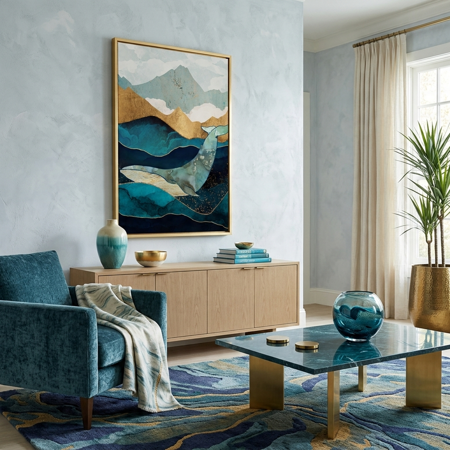 Blue Whale - Poster Print - No Frame